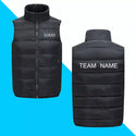 DIY Logo  Jackets Coats New Autumn Winter Ultra Light Sleeveless Jackets Coats Portable Casual Waistcoat Bodywarmers Men Grils