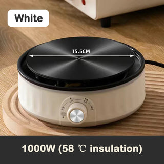 Buy 1000w-white-warm 1000W Electric Mini Coffee Heater Milk Tea Mocha Heating Stove Hot Plate Multifunctional Cooking Pot Oven Small Furnace Cooker