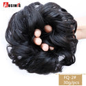 AOSIWIG Synthetic Long Curly Chignons Hair Tails Clip in Hair Extensions Fake Hair Pieces Heat Resistant Chignons for Women