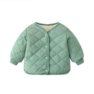 Buy green Cute Warm Winter Children Girls Coat Spring Kids Jacket Boys Outerwear Coats Cotton Boy Thicken Baby Clothes Clothing for 2y-7y