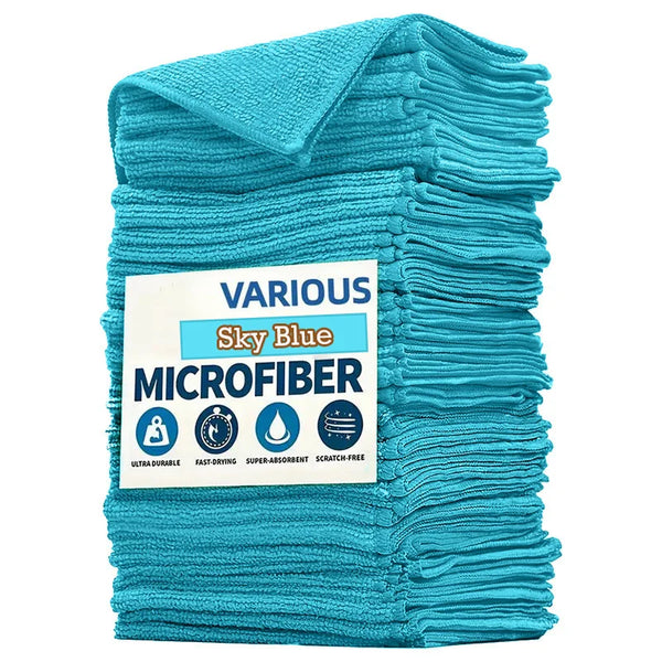 2-20pcs Microfiber Cleaning Cloths Soft Absorbent Towel for Cleaning Kitchen Window Reusable Wash Dishcloth Household Clean Rags