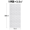 1/5/10m 3D Wall Sticker Imitation Brick Bedroom Waterproof Self-Adhesive Home Decor DIY Wallpaper for Living Room TV Backdrop