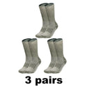 1/2/3 Pairs Merino Wool Socks Men's Autumn Winter Thickened Thermal Socks Mountaineering Breathable Outdoor Sports Socks Large