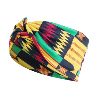 Buy 1103f-geo-yellow African Pattern Print Headband