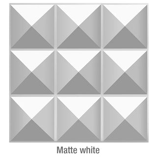 Buy t-matte-white 30x30cm  Non-Self-Adhesive 3D Wall Sticker