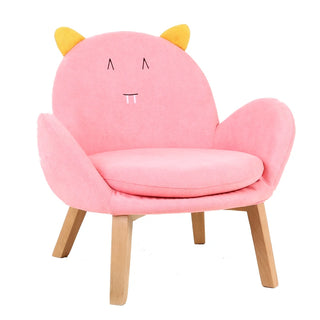 Buy pink-cat Children Bedroom Back Sofa Seat for Dormitory Baby Learning Cartoon Shape Mini Sofas Kids Furniture Lazy Sofa Chair With Armrest