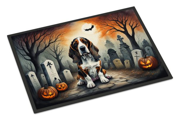 Basset Hound Spooky Halloween Doormat