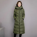 2024 Women's Winter Coats Long Section Warm Down Basic Jacket Coat Fashion Slim Outwear Female Korean Large Size Jackets M-6xl