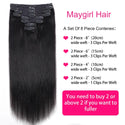 Clip in Hair Extensions Human Hair 10 to 26 Inch Brazilian Remy Straight Hair