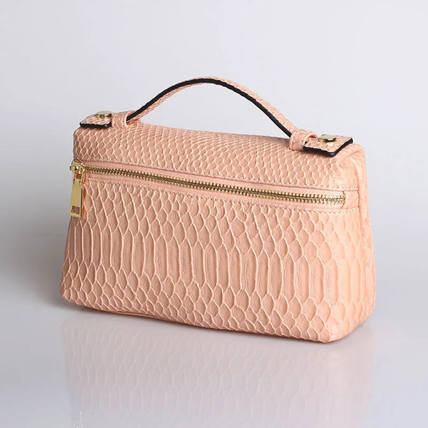 Snake Pattern Clutch Make Up Bags