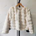 2023 Winter Fashion Faux Fur Coat Women Korea Fashion Warm Feather Coats Cardigan Short Outercoat Lady Party Elegant Outfits New