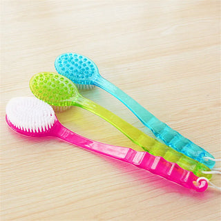 Bath Brush Back Body Bath Shower Sponge Scrubber Brushes With Handle Exfoliating Scrub Skin Massager Exfoliation Bathroom Brush