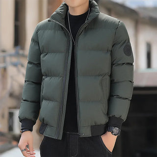 Buy army-green Cheap Warm Men&#39;s Clothing Coats Winter Men&#39;s Jacket and Coats 2022 Windproof Long Sleeve Casual Jacket Coat Puff Bubble  Jacket