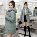 2022 Winter New Women Jacket Coats Slim Parkas Female Down Cotton Hooded Overcoat Thicken Warm Jackets Loose Casual Student Coat