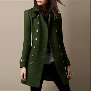 2023 New Fashion Autumn/Winter Lapel Tweed Women's Coat Hooded Niko Coat Winter Jacket Women