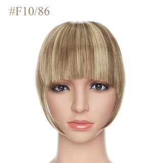 Buy f10-86 BENEHAIR Fake Bangs Synthetic Blunt Bang Clip in Hair Extension Women Blunts Fringe Hair Black Brown Bangs 2 Clips In