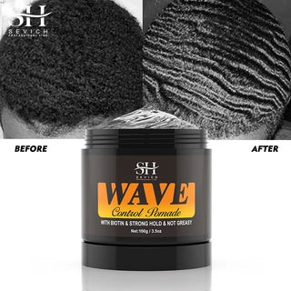 360 Wavy Frizz Control Gel Wave Control Pomade Hair Styling Wax Anti-Hair Loss Clay Hair Pomade   for African Black Men  Hair St