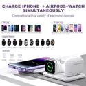 3 in 1 for iPhone 14Pro Max/13/12Pro/11/Xs/ Fast Magnetic Qi Wireless Charger Fast Charging for Apple Watch 8/7 for Airpods Pro