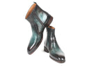 Paul Parkman Turquoise Burnished Side Zipper Boots