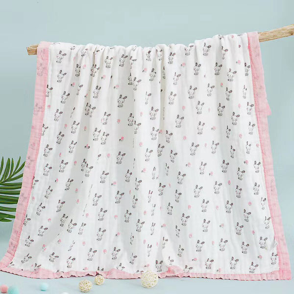 Muslin Bamboo Cotton Newborn Baby Receiving Blanket