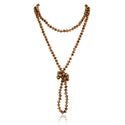 8mm Longline Hand Knotted Necklace