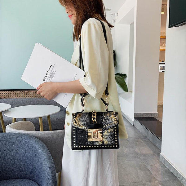 Luxury Small Cross Body Chain Rivet Handbag