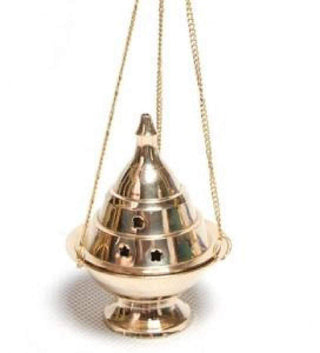 Hanging Brass Incense Burner 5 - 6"