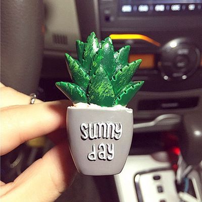 CHIZIYO Car Air Freshener Cactus Plants Perfume Vent Outlet Air Conditioning Fragrance Clip Cute Creative Ornaments