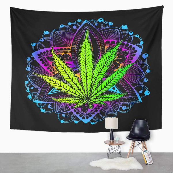 Ganja Artwork Tapestry Wall Hanging