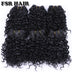 FSR Synthetic Hair Weave Short Kinky Curly Hair Weaving 6 Pieces/Lot 210g Hair Product - Webster.direct