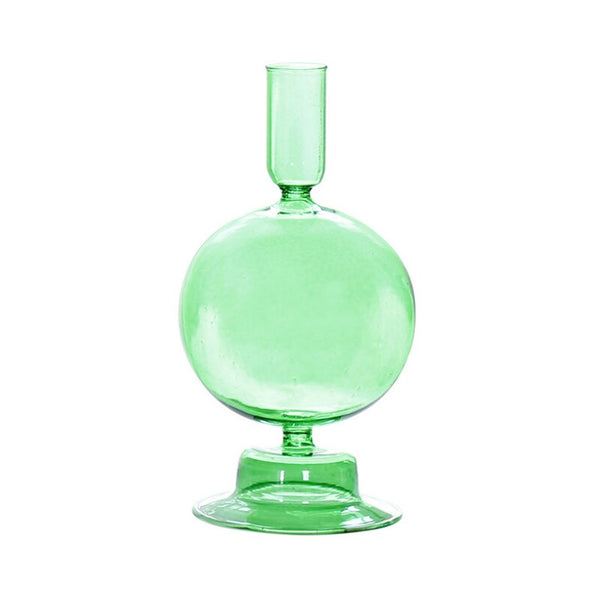 1pc Clear Glass  Candle Holder