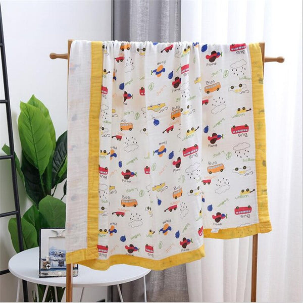 Muslin Bamboo Cotton Newborn Baby Receiving Blanket