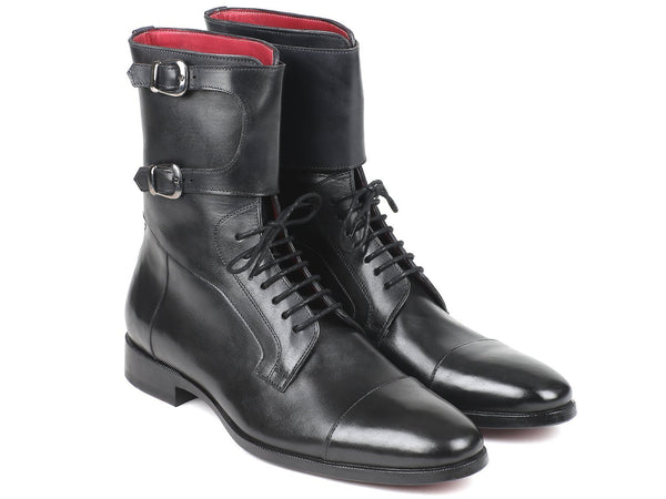 Paul Parkman Men's High Boots Black Calfskin