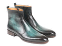 Paul Parkman Turquoise Burnished Side Zipper Boots