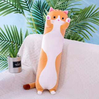 Buy brown Cat Plush Toy Body Pillow