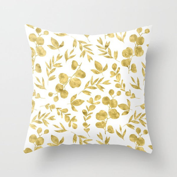 Hot Gold Throw Pillows