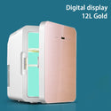 12L Portable Mini Refrigerator Student Dormitory Heating and Cooling Cosmetics Car Home Dual-Use Refrigeration and Preservation