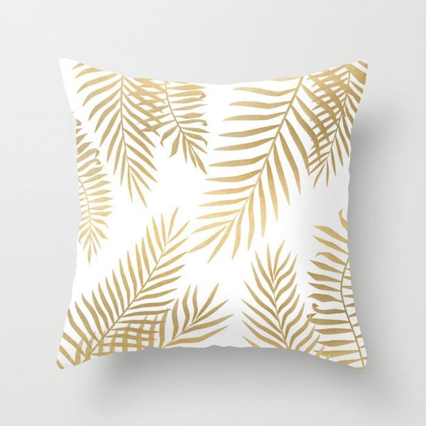 Hot Gold Throw Pillows