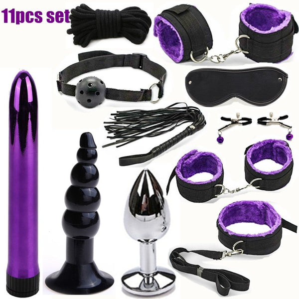 23pcs Sexy Lingerie Nylon Bondage Sex Toy Exotic Set