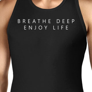 Breathe Deep Enjoy Life Unisex Tank Top Yogi Sleeveless Shirt