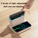 4 IN 1 Desk Music Night Light Alarm Clock Wireless Speaker Fast Wireless Charger Pad for iPhone14 13 12 11 Pro Max X Samsung S23