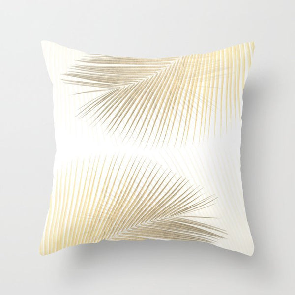 Hot Gold Throw Pillows