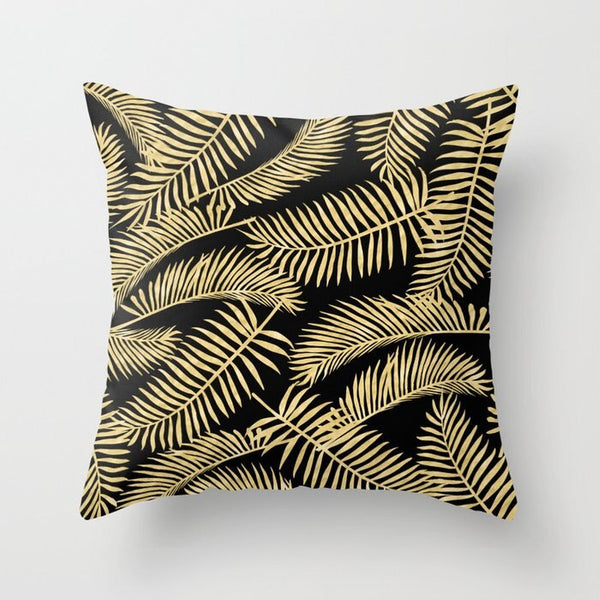 Hot Gold Throw Pillows