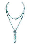 8mm Longline Hand Knotted Necklace