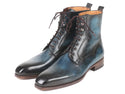 Paul Parkman Men's Blue & Brown Leather Boots