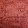 OM Hand Block Bhakti Yoga Prayer Sanskrit Hindu Mantra Shawl - Webster.direct