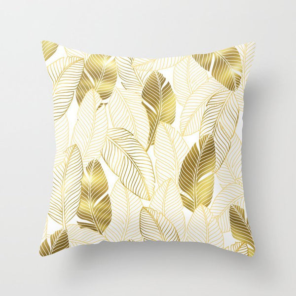 Hot Gold Throw Pillows