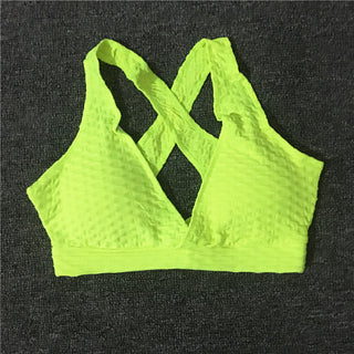 Buy cb106-green-bra S-Xl Pad 2pcs Yoga Sets Woman Sportswear Stretch Gym Shorts Set Women Clothing Sports Bra Shorts Workout Clothes Tracksuit