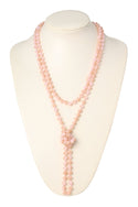 8mm Longline Hand Knotted Necklace