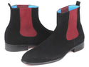 Paul Parkman Black Suede Chelsea Boots